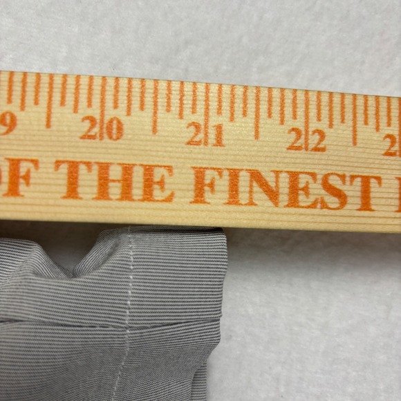 Mens Gray Micro Stripe Flat Front Golf Shorts Casual Performance Size 42 - Picture 5 of 16